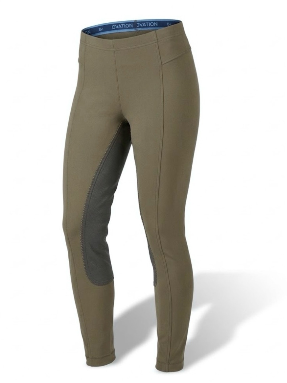 Ovation Dri Lex Olive Brown Full Seat Riding Breeches Size 26R Equestrian